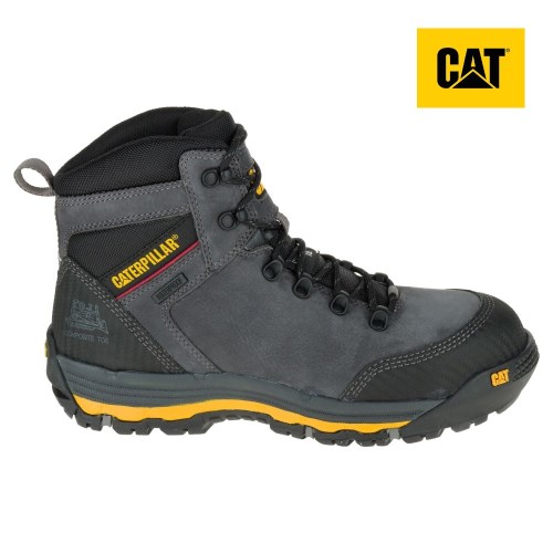 CAT Munising 6" Waterproof Composite Toe S3 HRO SRA Men's Work Boots Black (AU B-683) Australia